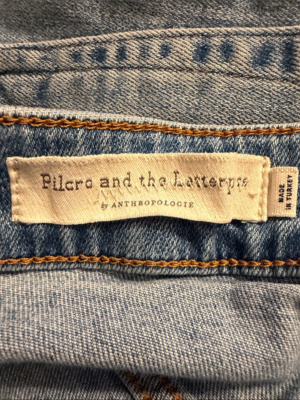 Anthropologie Pilcro High Rise Pleated Barrel Relaxed Straight Leg Jeans Size 28 - Picture 7 of 8